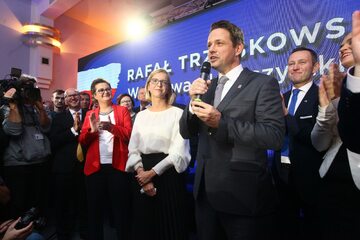 Rafał Trzaskowski po ogłoszeniu sondażowych wyników wyborów