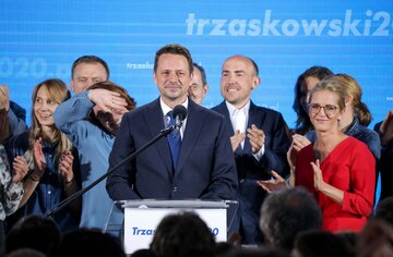 Rafał Trzaskowski z żoną Małgorzatą