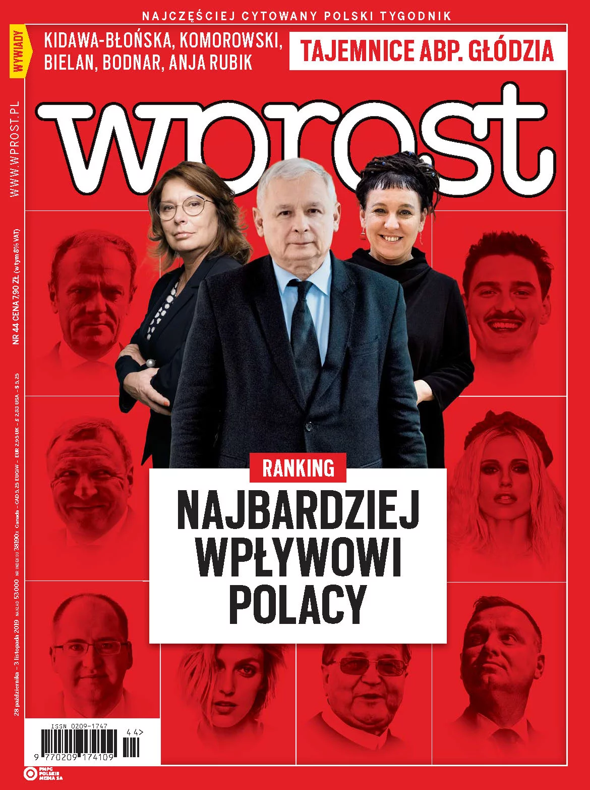 Okładka 44/2019 (1909) WPROST