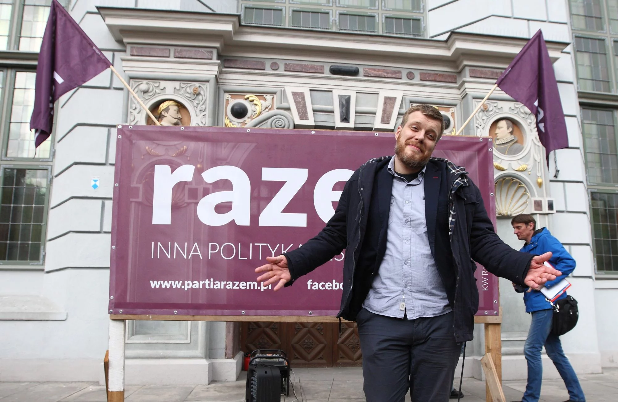 Adrian Zandberg z partii Razem