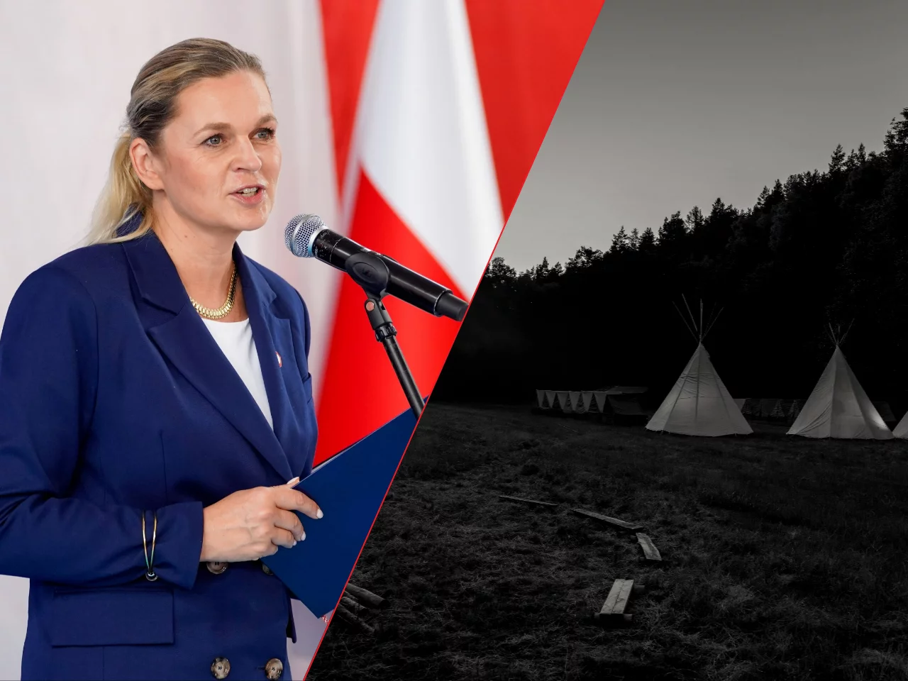 Barbara Nowacka i obóz harcerski