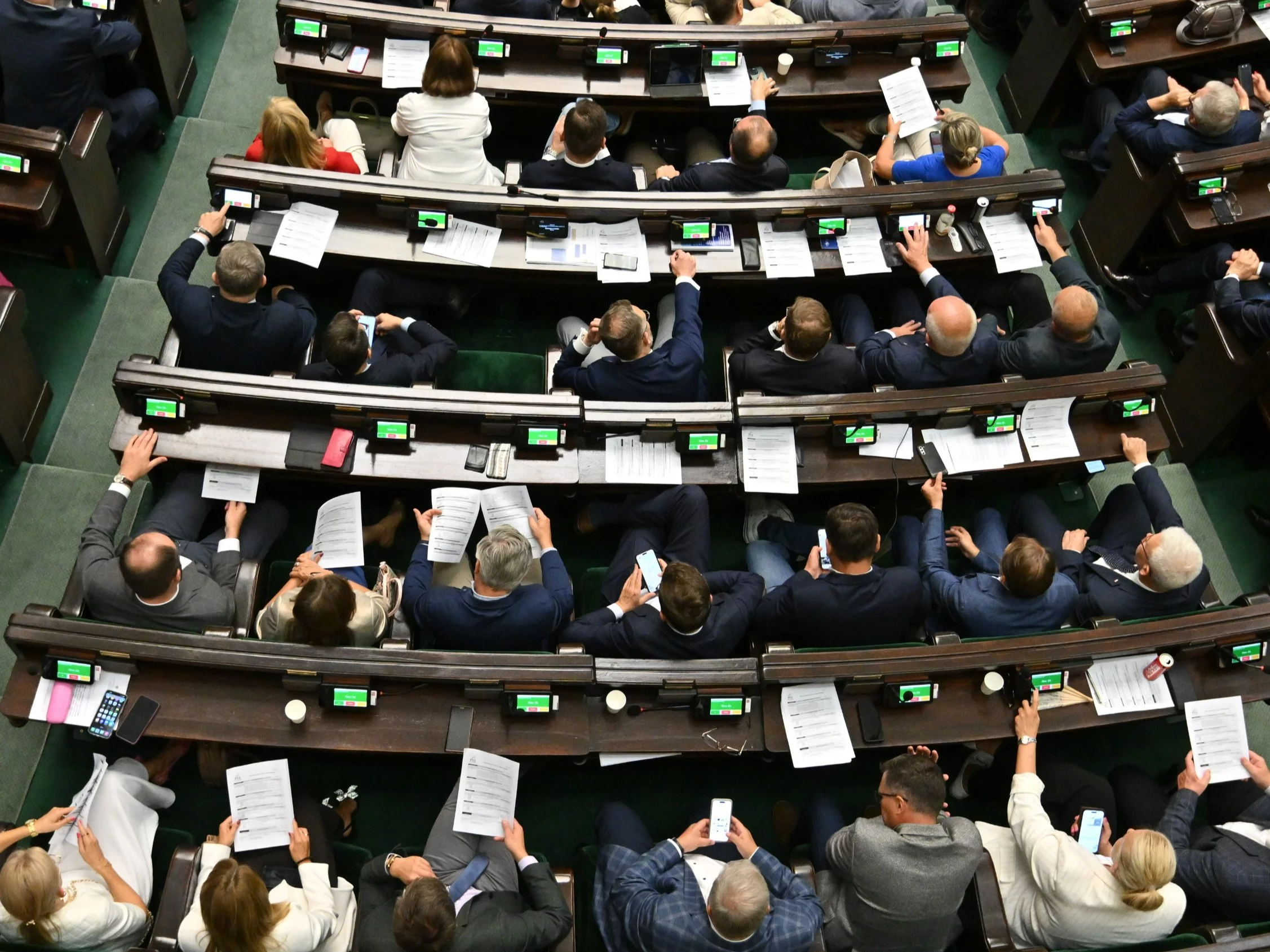 Posłowie w Sejmie