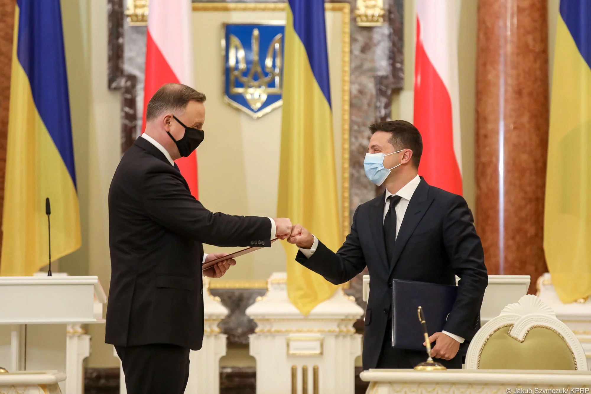 Andrzej Duda i Wołodymyr Zełenski