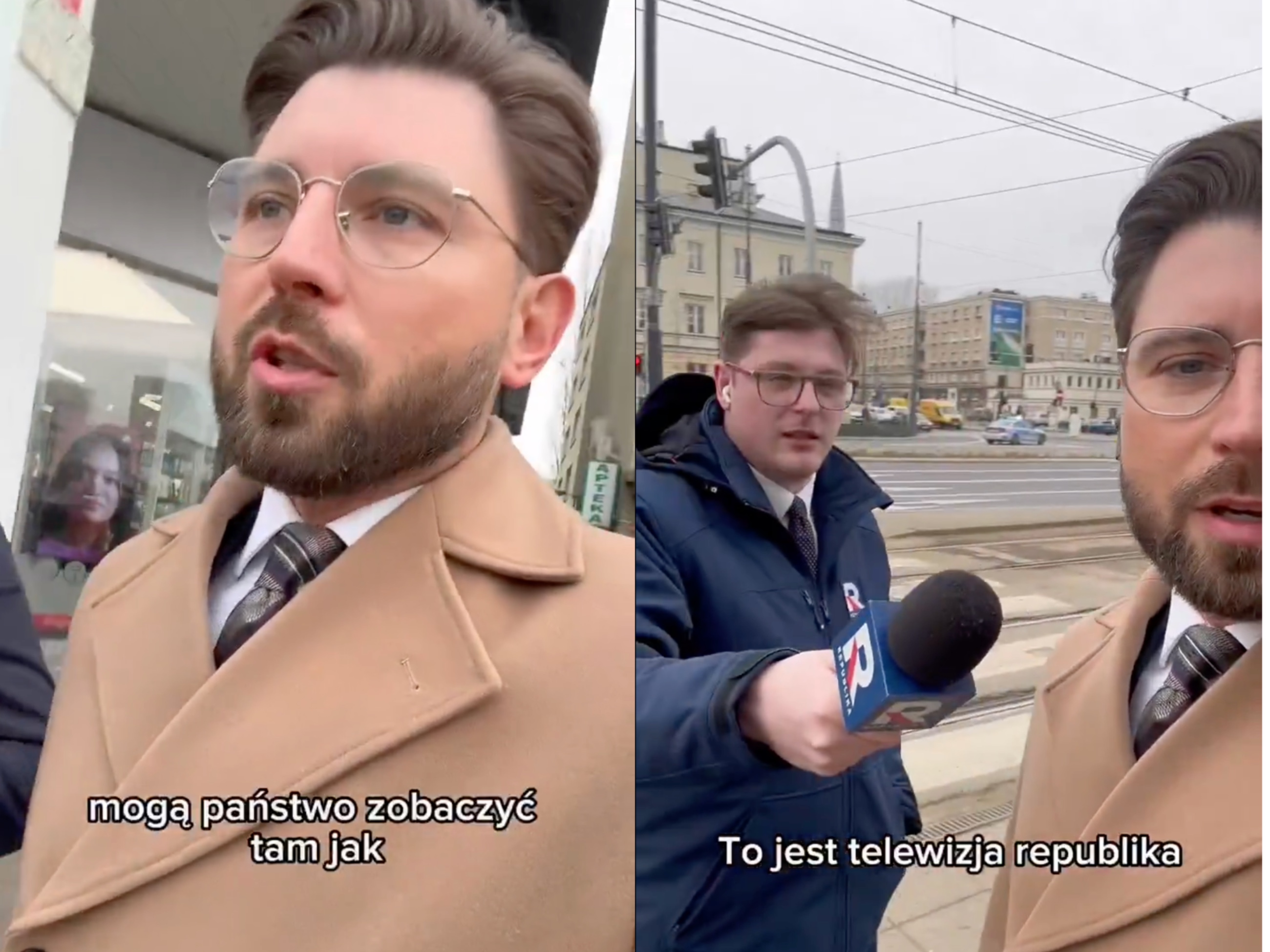 Reporterzy TV Republiki osaczyli dziennikarza TVN24. Pytali o FOZZ, komunistów i Jana Pawła II