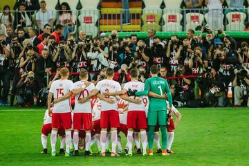 Reprezentacja Polski przed meczem z Holandią