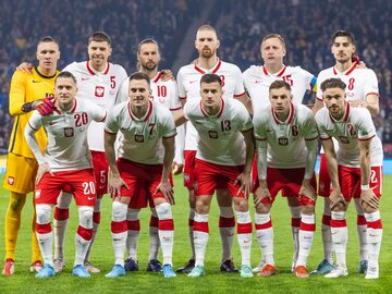 Reprezentacja Polski przed meczem ze Szkotami