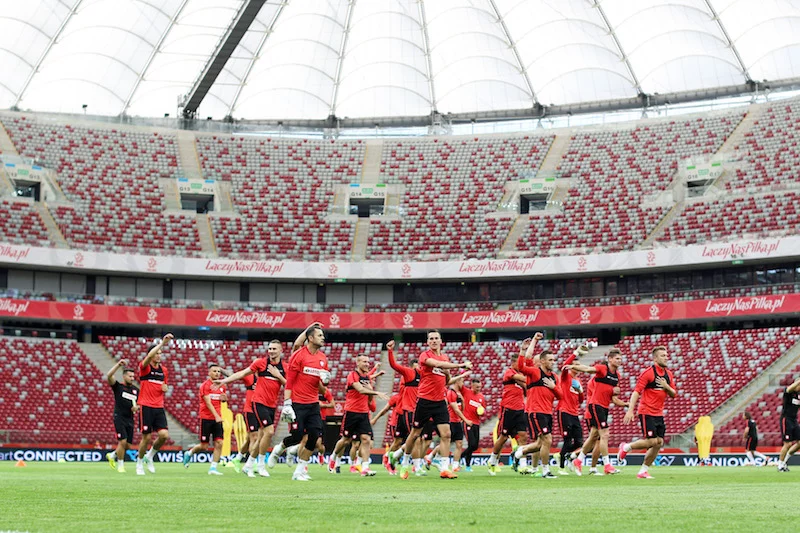 Trening reprezentacji Polski na Stadionie Narodowym