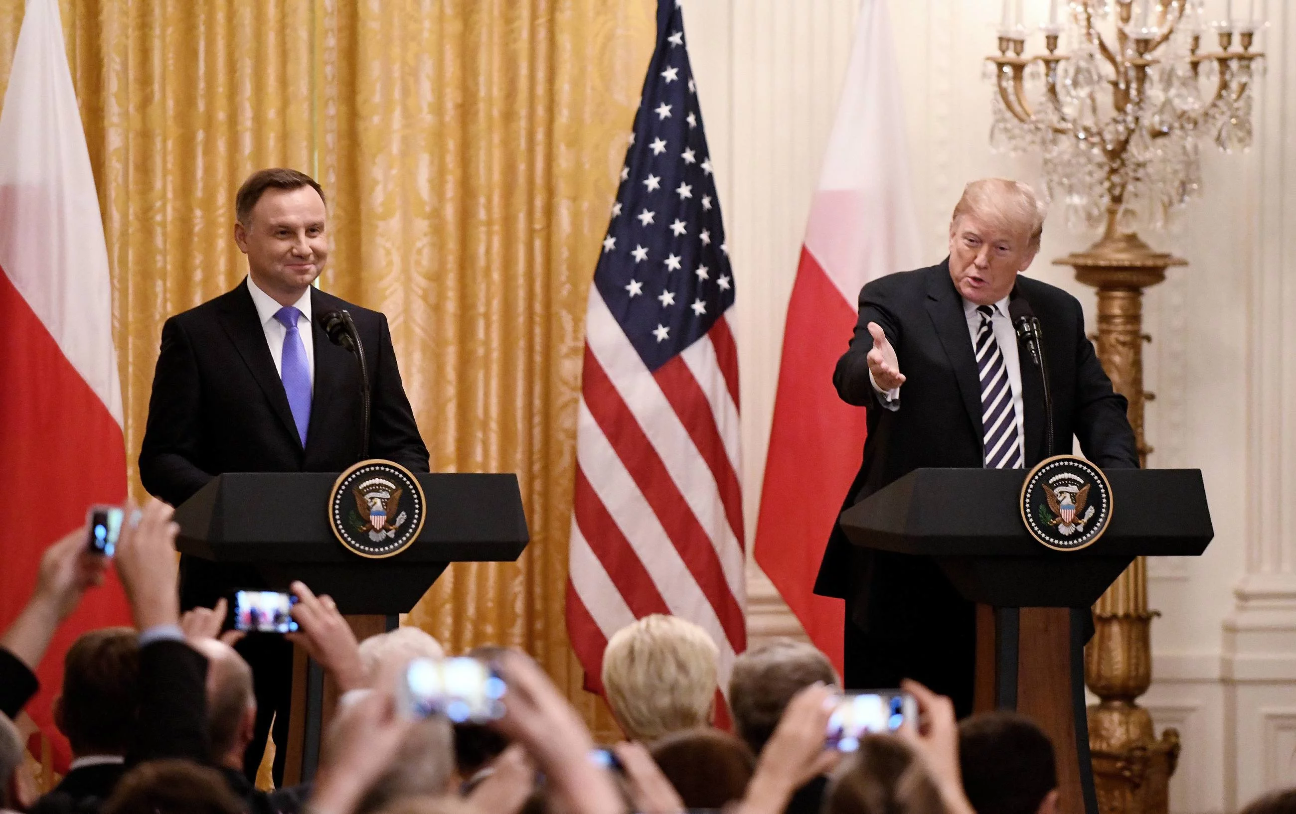 Andrzej Duda i Donald Trump