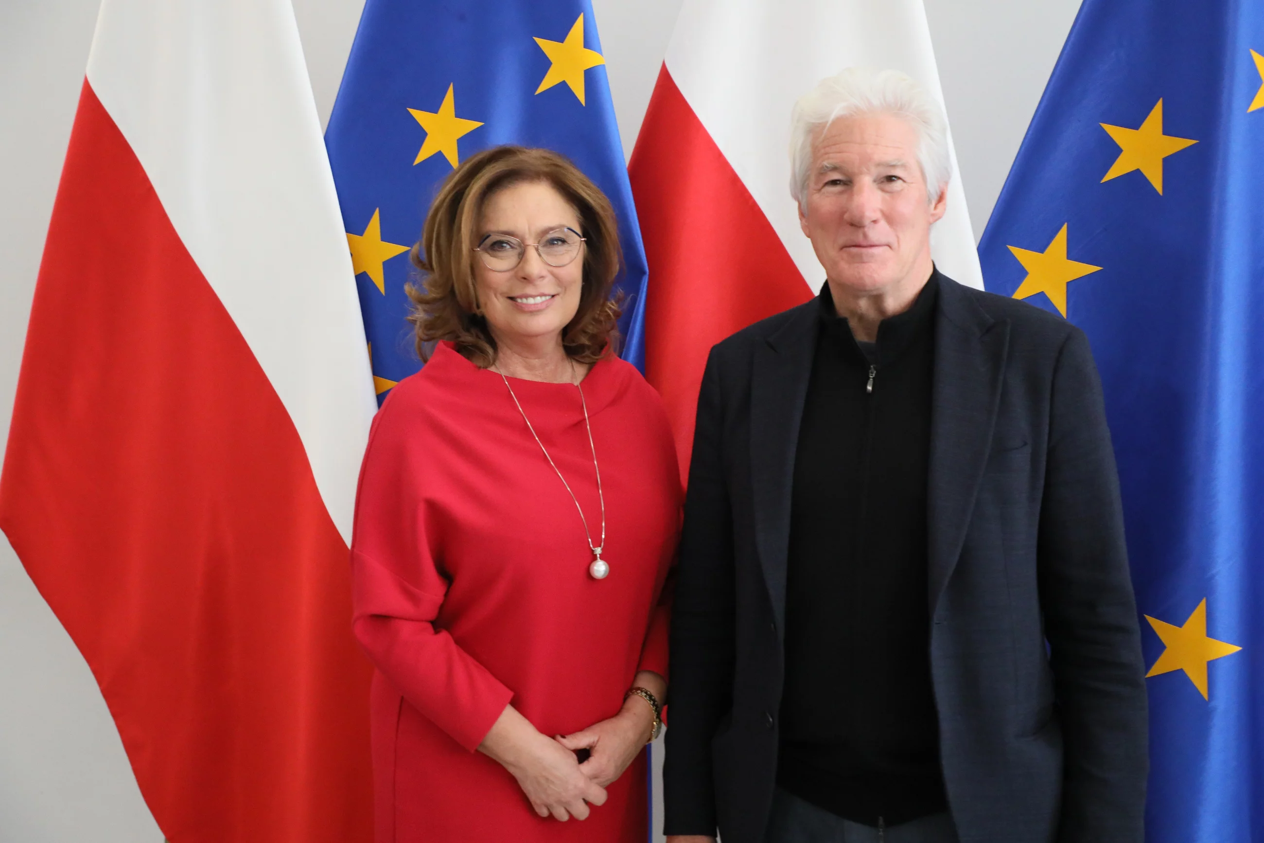 Małgorzata Kidawa-Błońska i Richard Gere