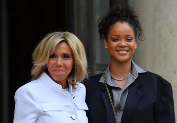 Rihanna i Brigitte Macron