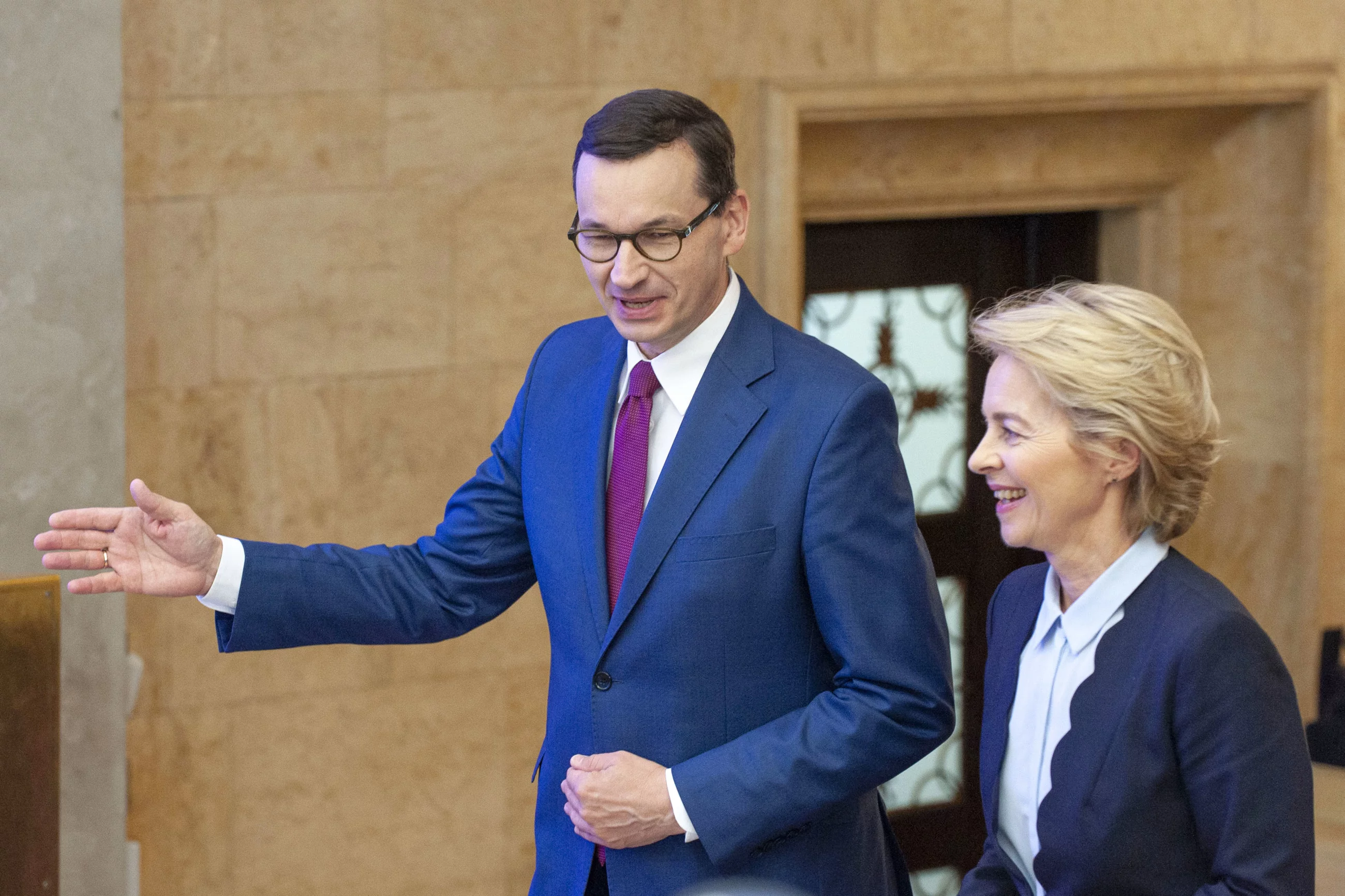 Mateusz Morawiecki i Ursula von der Leyen