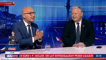 Robert Kropiwnicki i Marek Suski w TVP Info