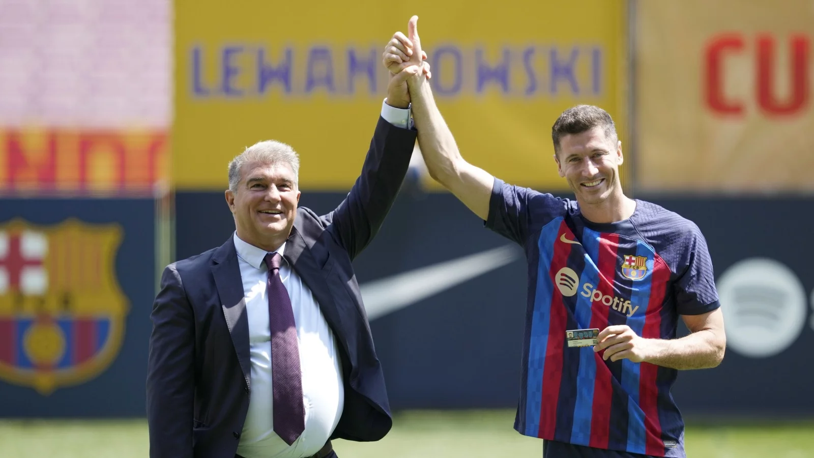 Joan Laporta i Robert Lewandowski