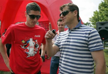 Robert Lewandowski i Cezary Kucharski