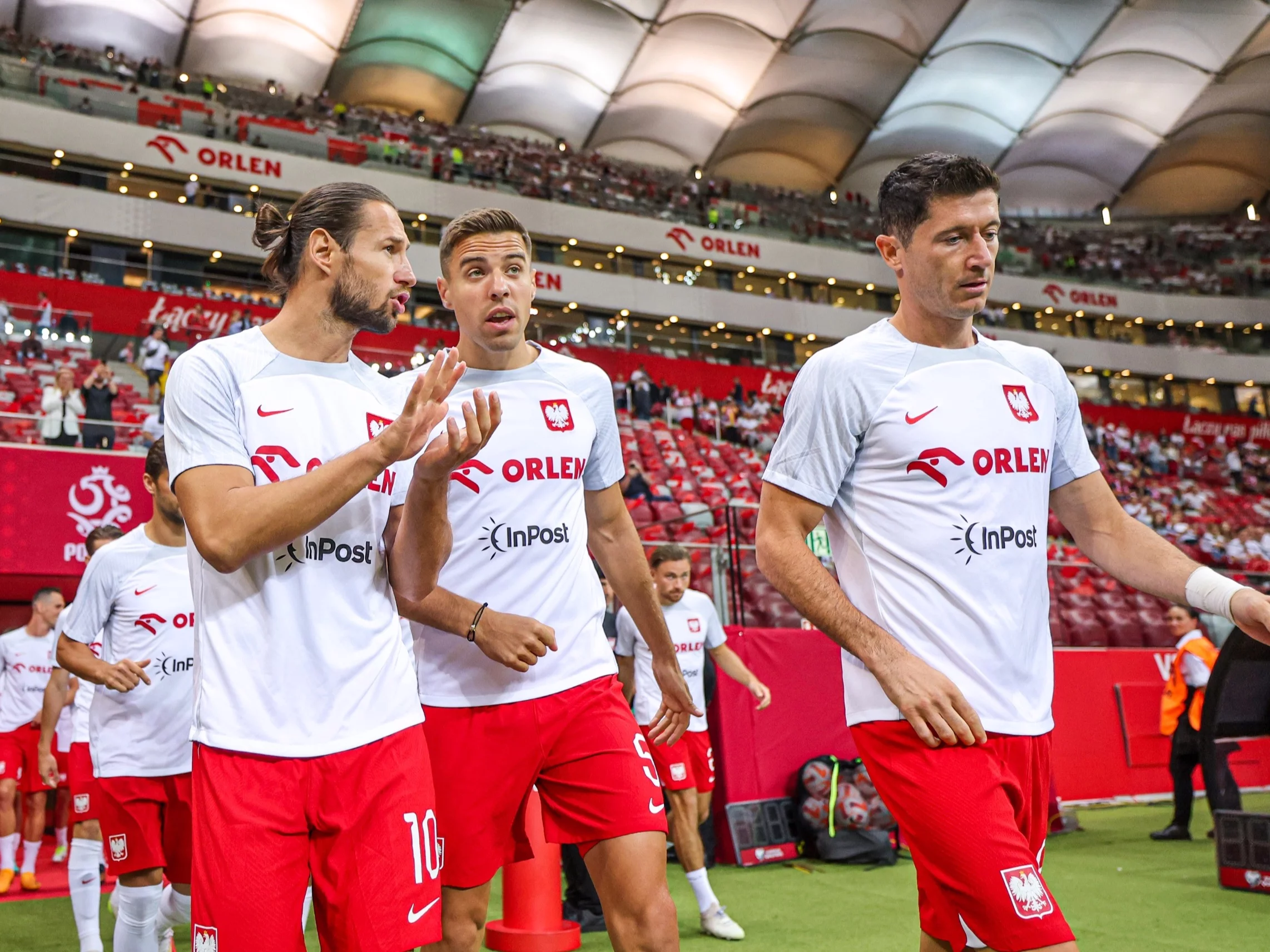 Grzegorz Krychowiak, Jan Bednarek, Robert Lewandowski