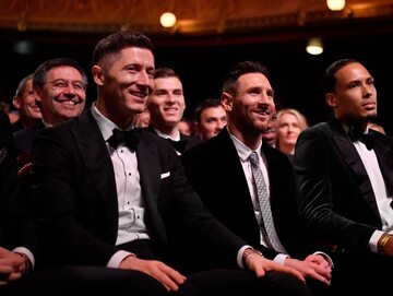 Robert Lewandowski i Leo Messi