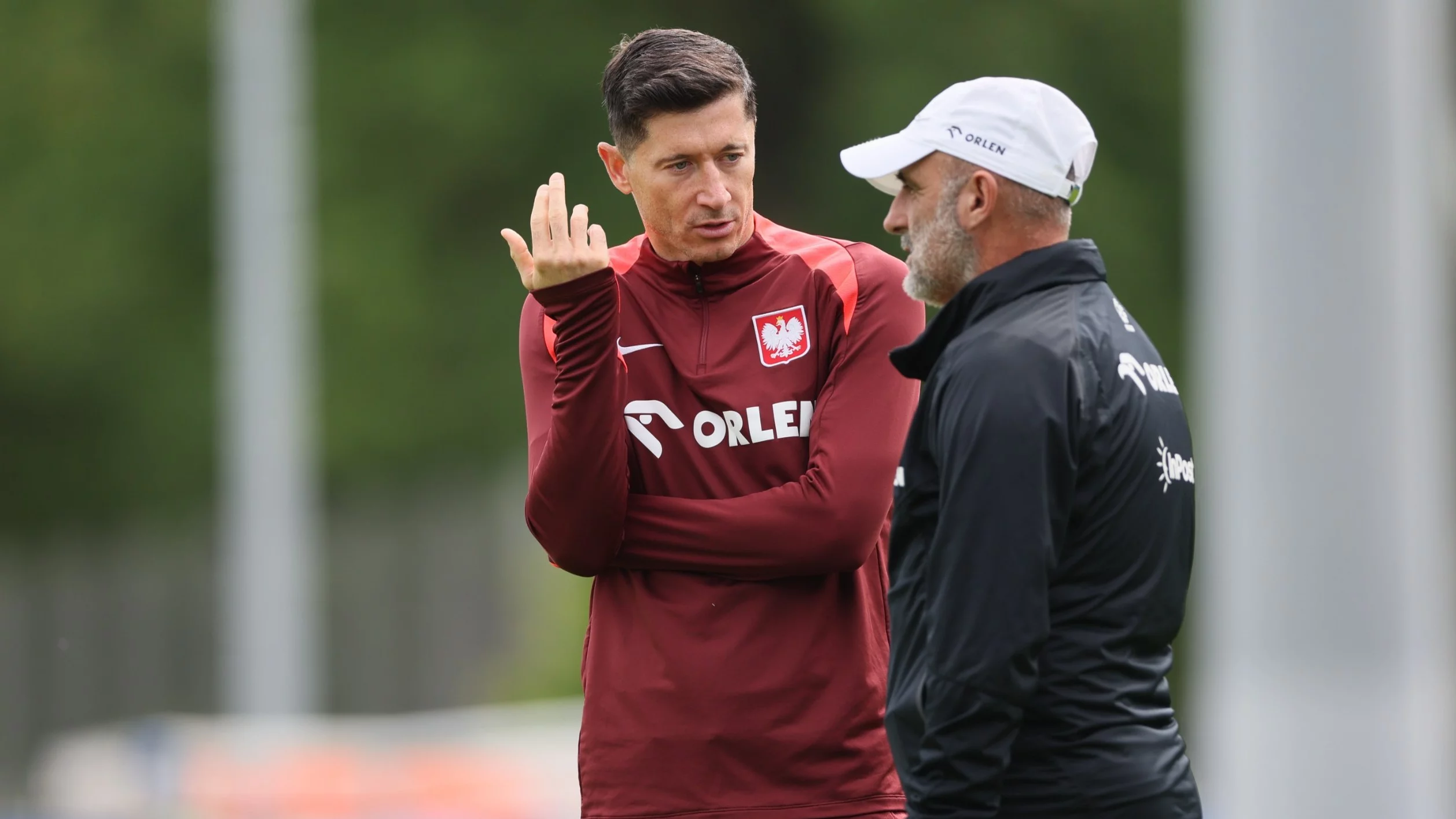 Robert Lewandowski i Michał Probierz