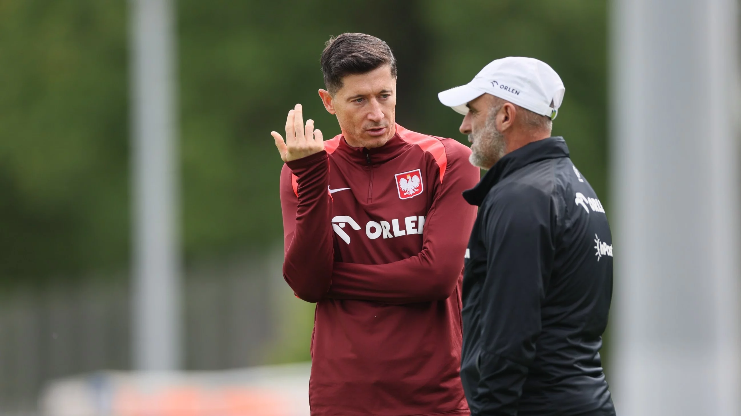 Robert Lewandowski i Michał Probierz