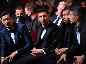 Robert Lewandowski, Lionel Messi, Kylian Mbappe i Luis Suarez