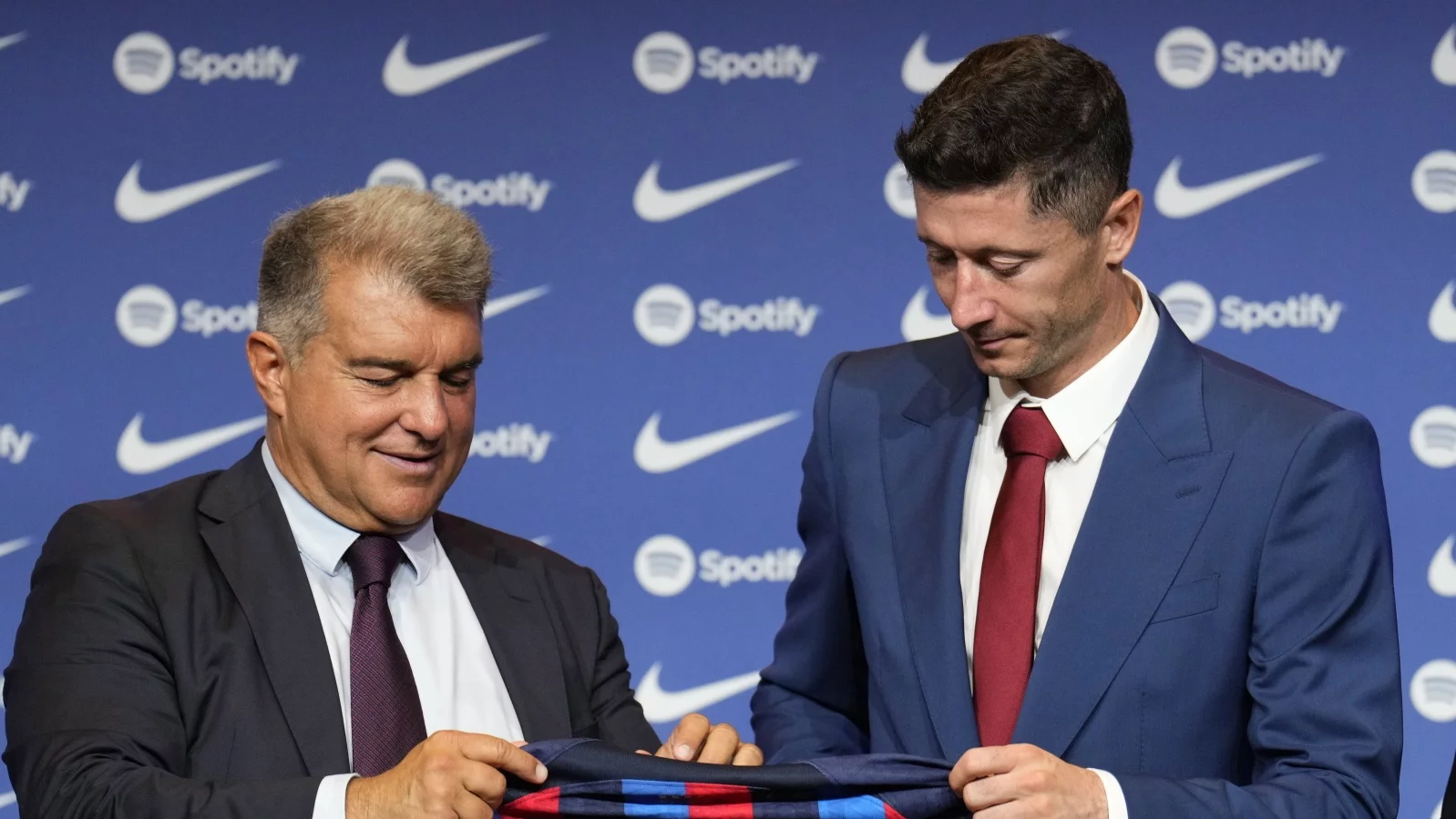 Joan Laporta i Robert Lewandowski