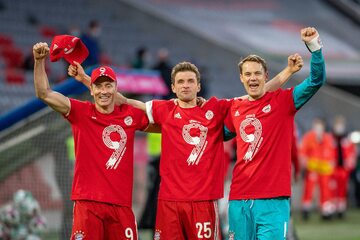 Robert Lewandowski, Thomas Mueller, Manuel Neuer