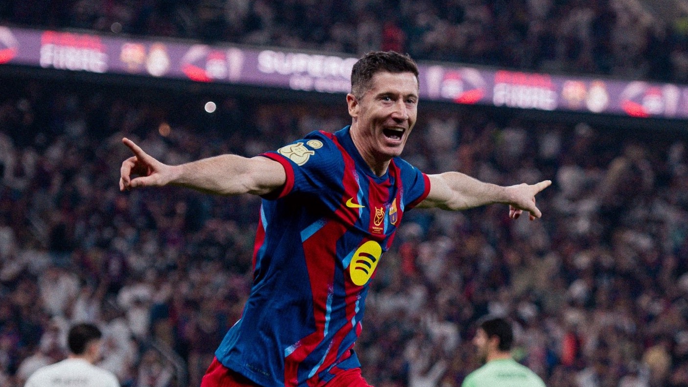 Robert Lewandowski zadał cios w El Clasico! Ależ gol Polaka