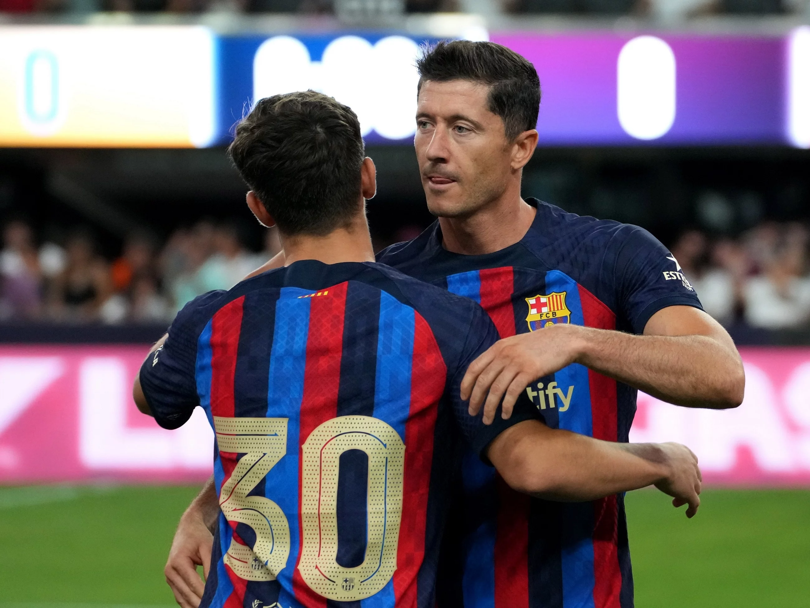 Robert Lewandowski w towarzyskim El Clasico