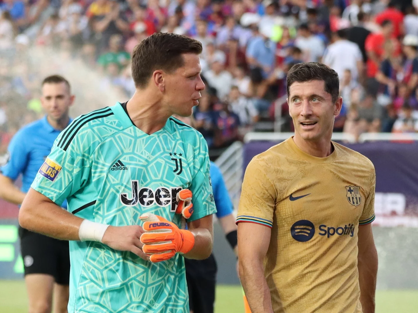 Wojciech Szczęsny i Robert Lewandowski