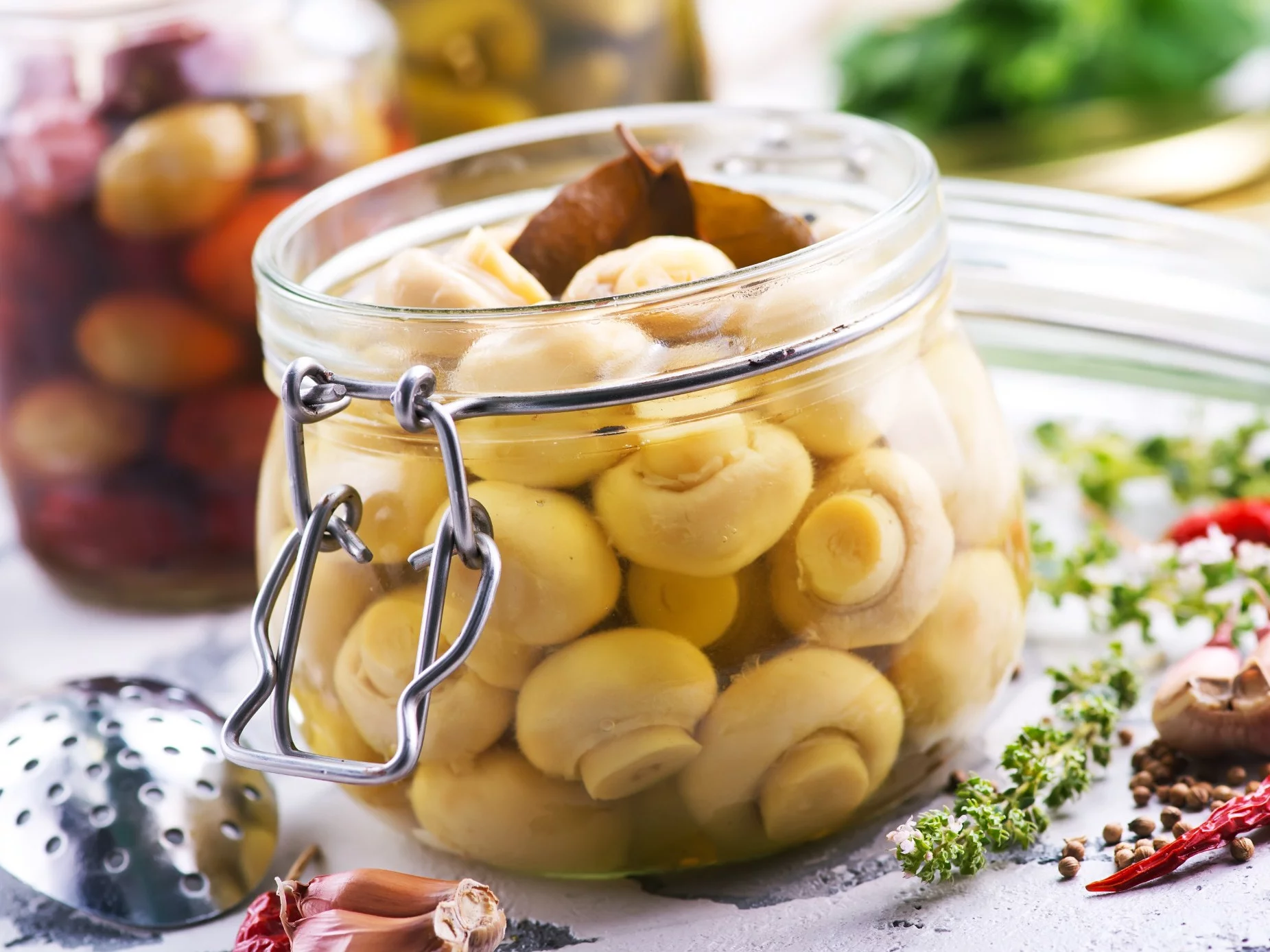 Pieczarki w marynacie