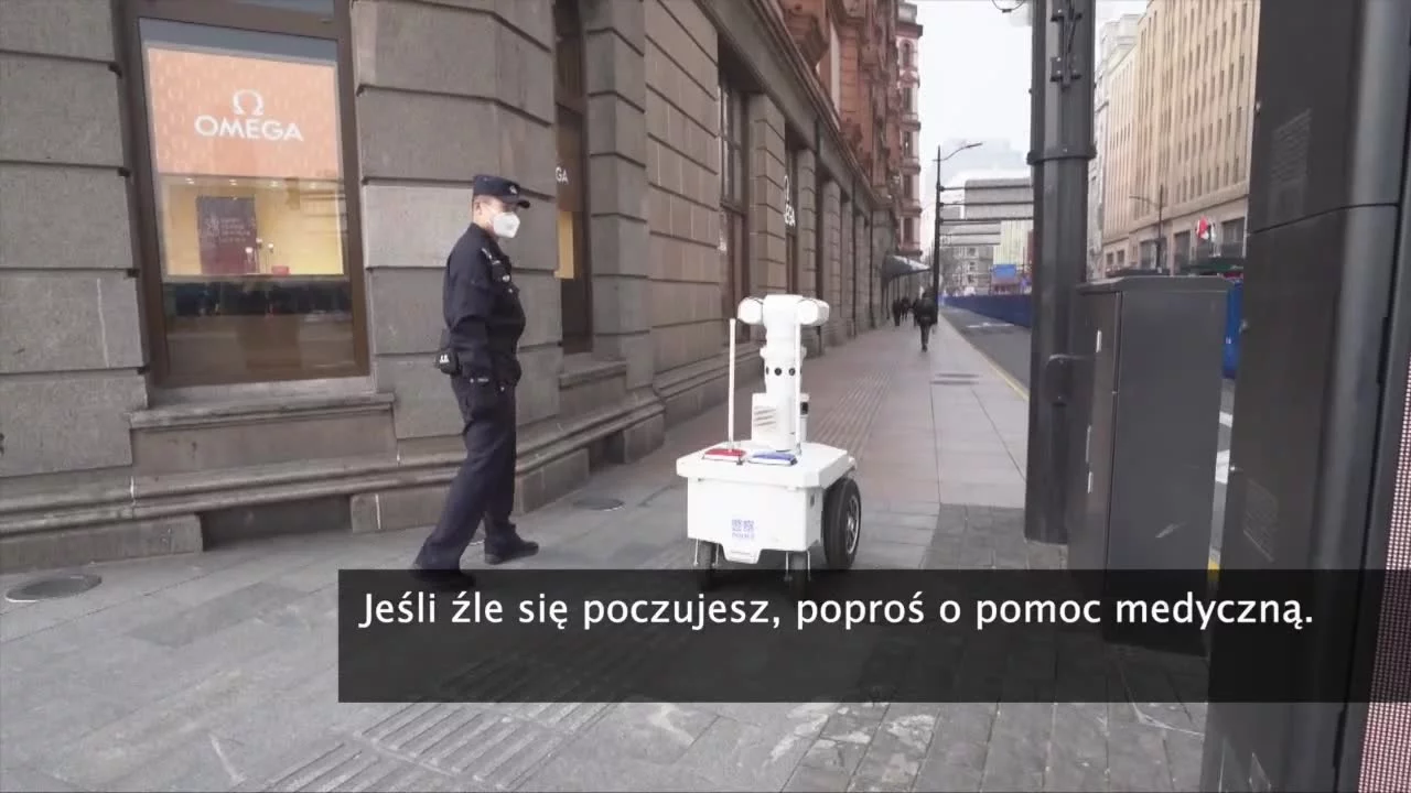 Roboty walczą z koronawirusem