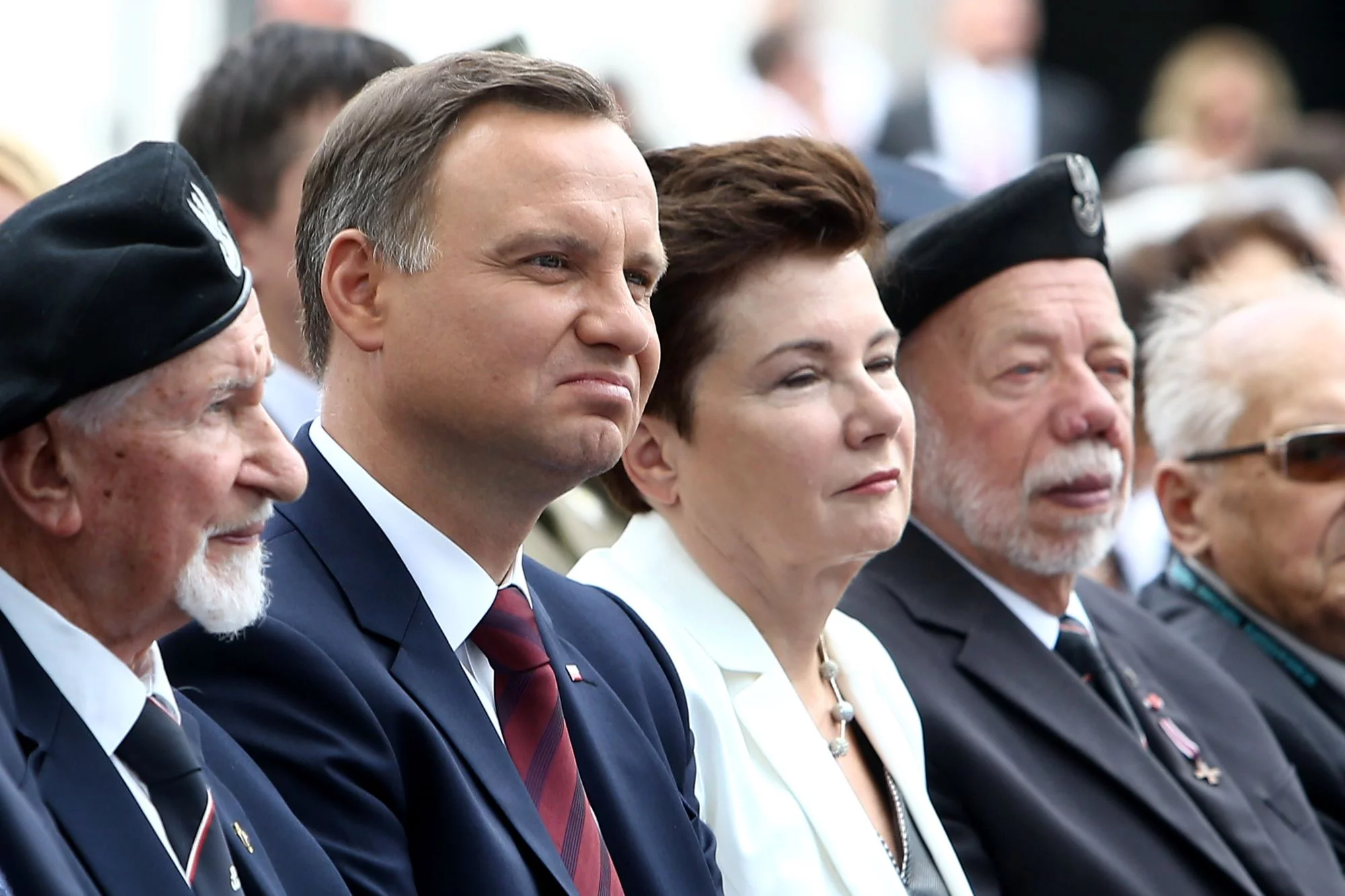 Zbigniew Galperyn (czwarty po prawo) w towarzystwie Andrzeja Dudy i Hanny Gronkiewicz-Waltz