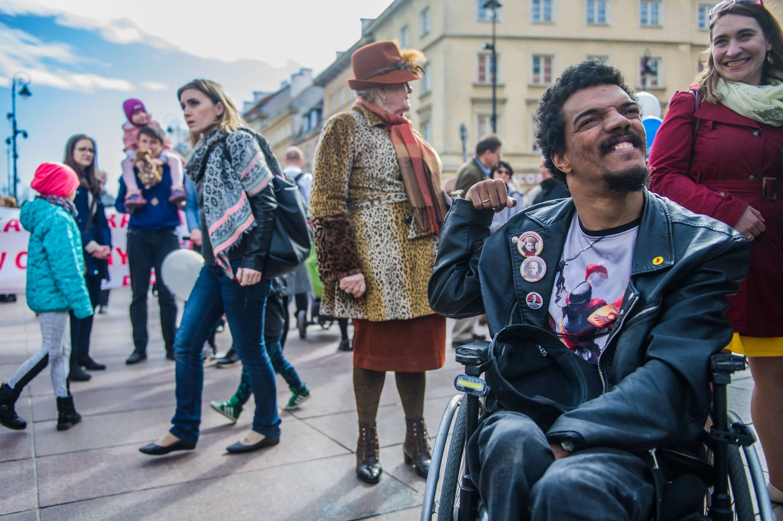 Bawer Aondo-Akaa podczas Narodowego Marszu Życia