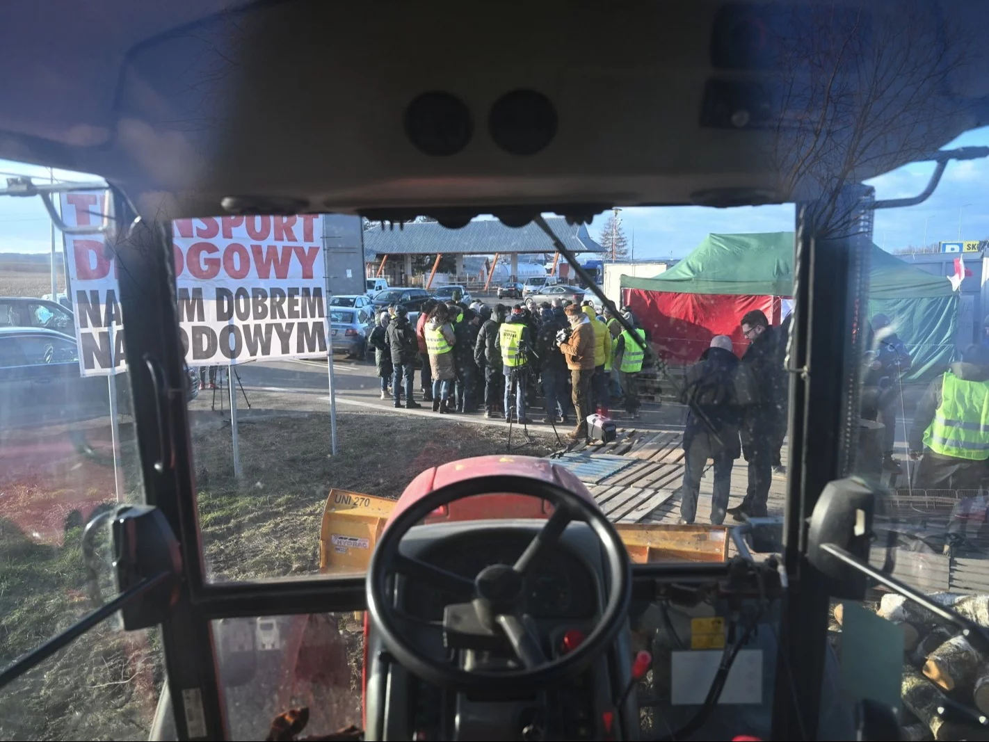 Protest rolników w Medyce