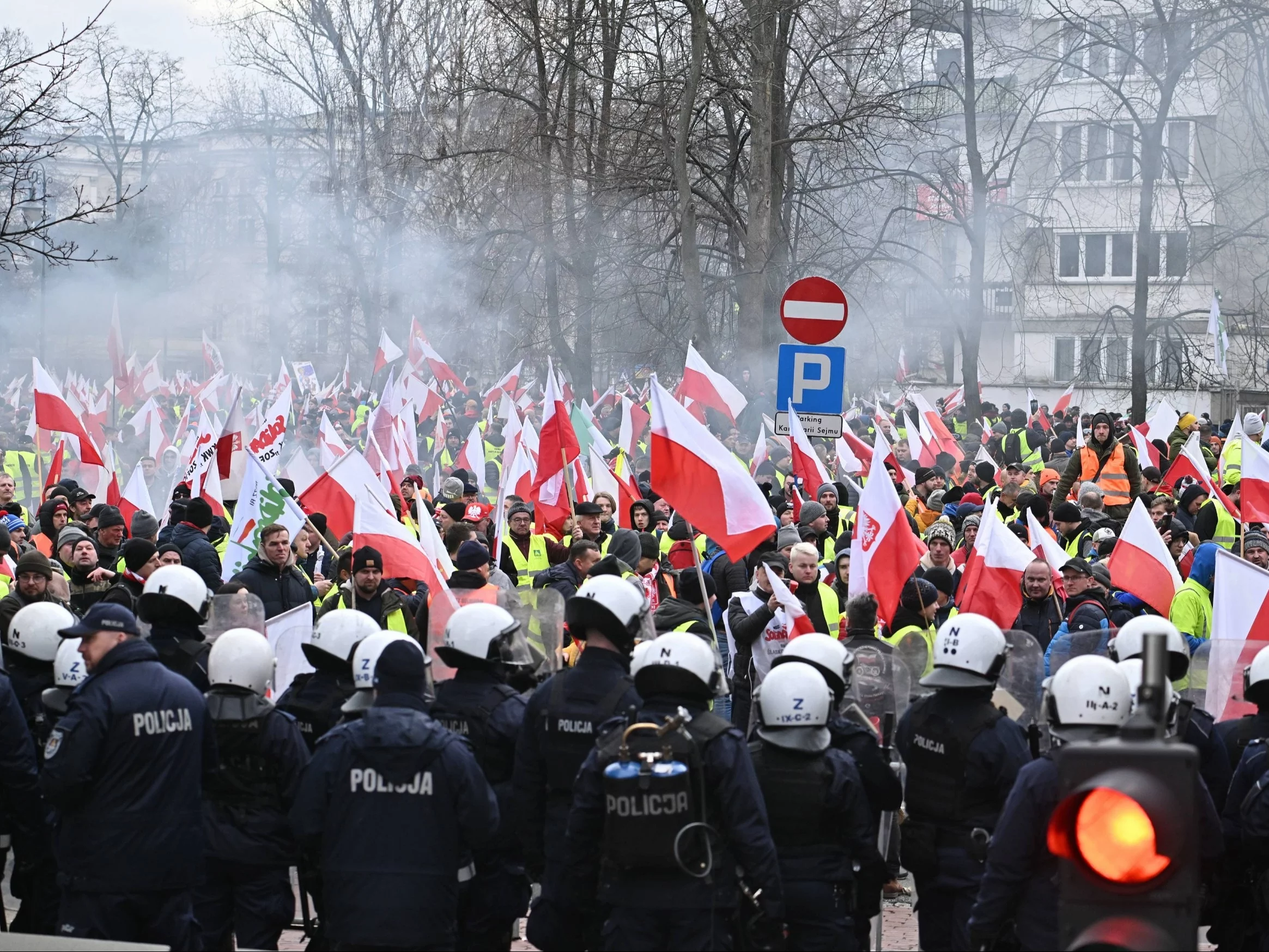 Protest rolników w Warszawie