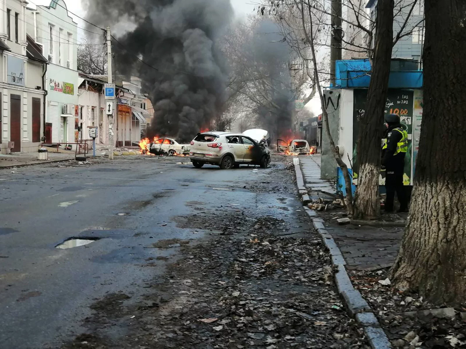 Śmiertelny ostrzał Chersonia