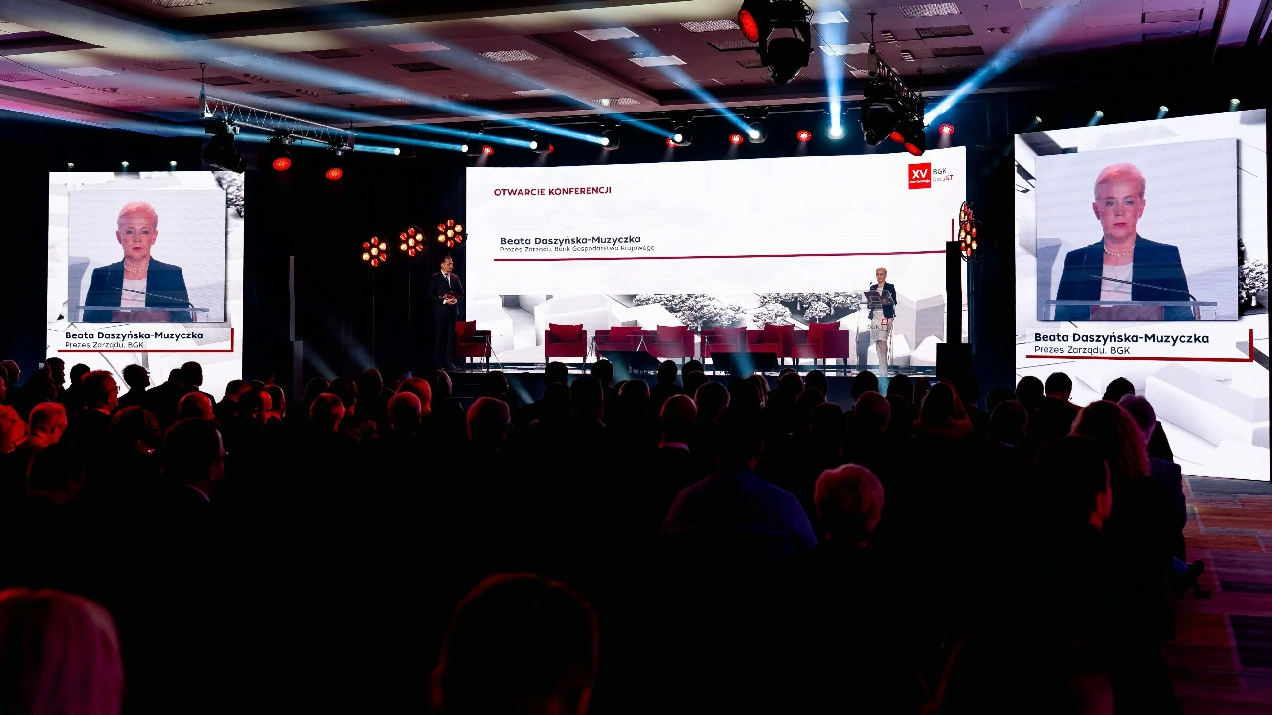 Beata Daszyńska-Muzyczka, prezes Banku Gospodarstwa Krajowego, w trakcie wystąpienia na XV konferencji BGK dla JST