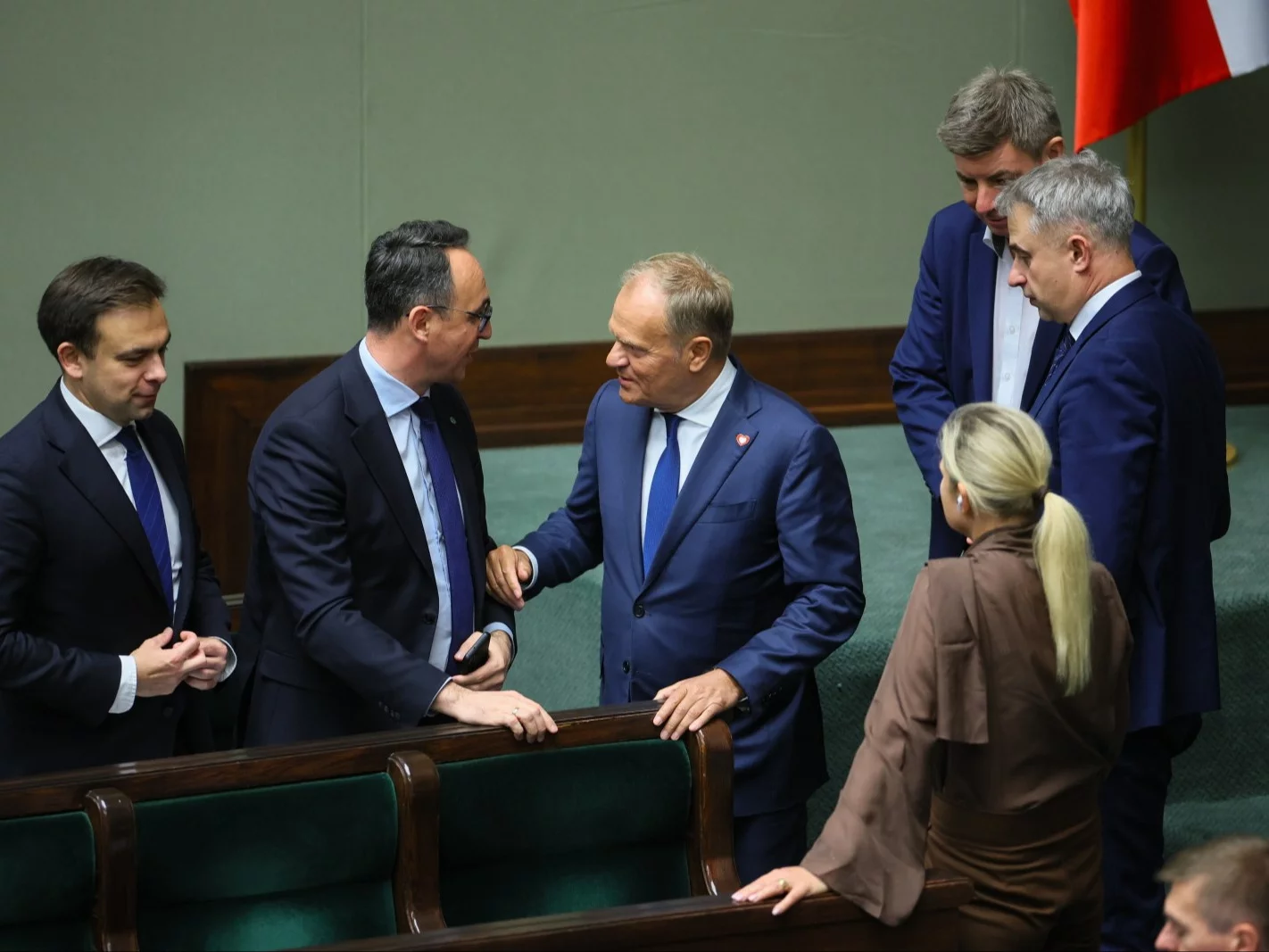 Donald Tusk i ministrowie w Sejmie