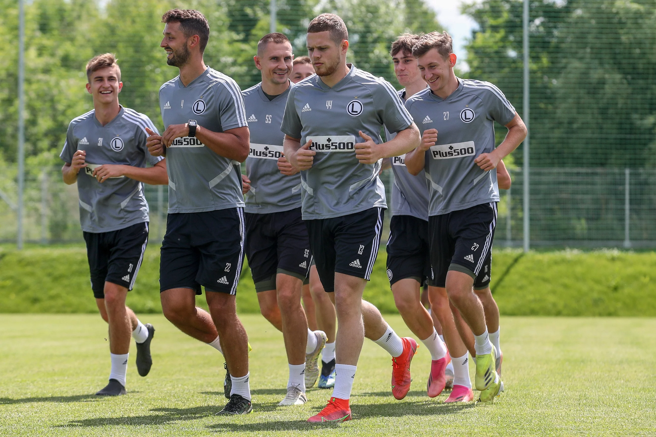 Legia Warszawa podczas treningu