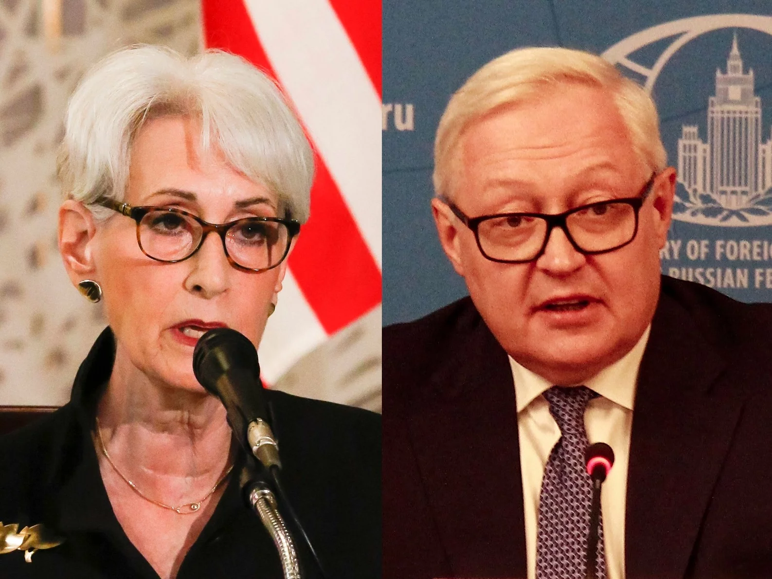 Wendy Sherman i Siergiej Riabkow