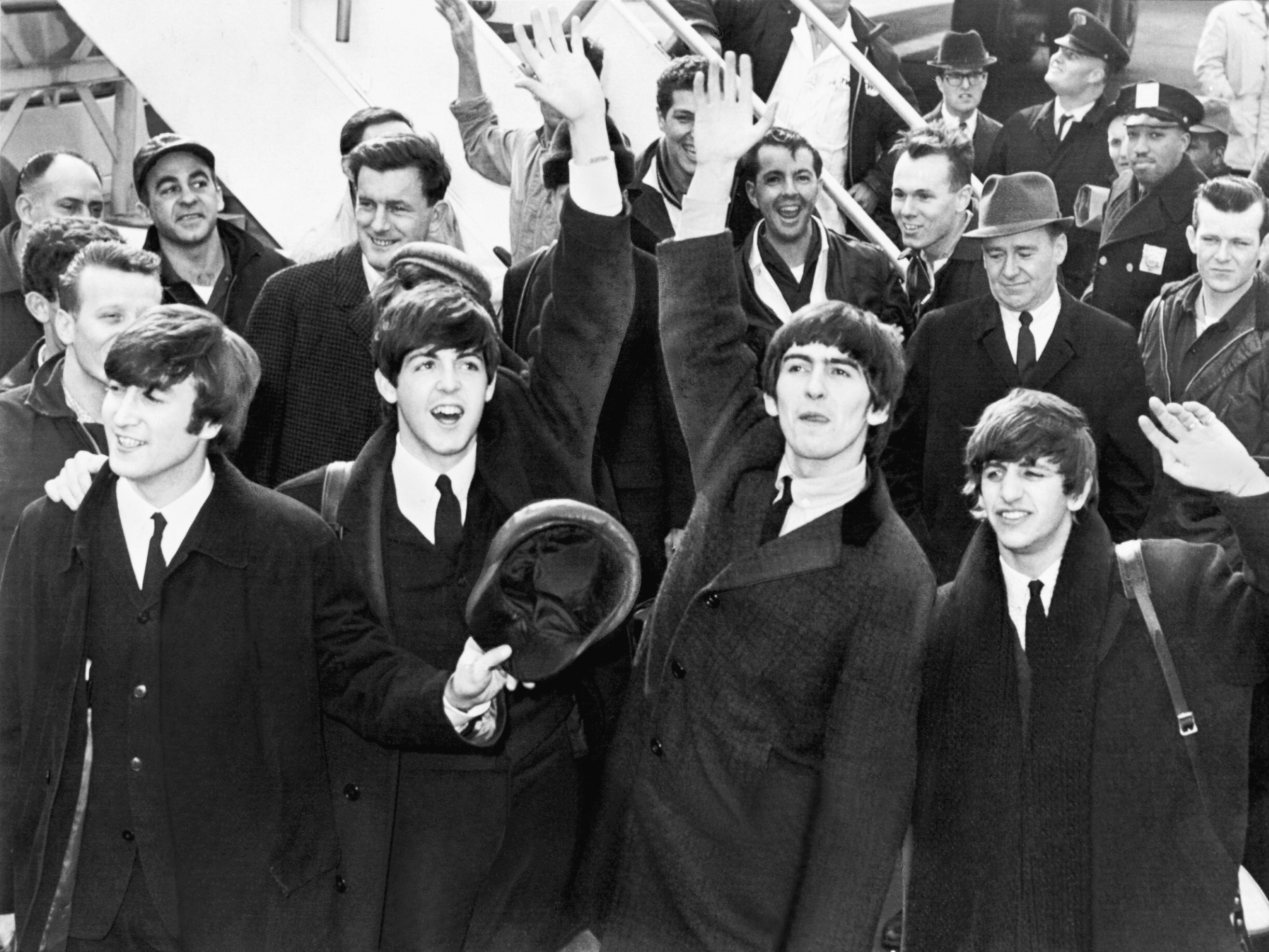 The Beatles arrive na lotnisku JFK