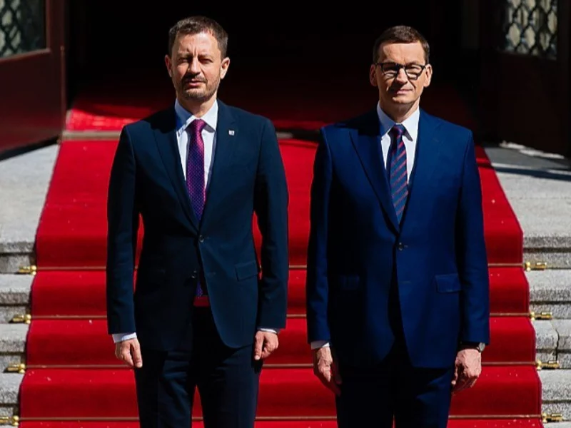 Eduard Heger i Mateusz Morawiecki