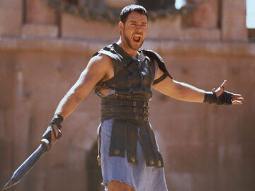 Russell Crowe w filmie „Gladiator”