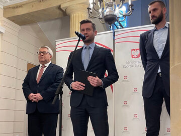 Ryszard Czarnecki, Kamil Bornticzuk i Marcin Możdżonek