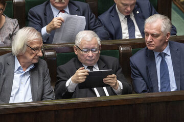 Ryszard Terlecki, Jarosław Kaczyński i Jarosław Gowin