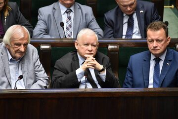 Ryszard Terlecki, Jarosław Kaczyński i Mariusz Błaszczak