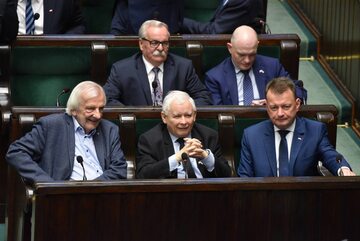 Ryszard Terlecki, Jarosław Kaczyński i Mariusz Błaszczak