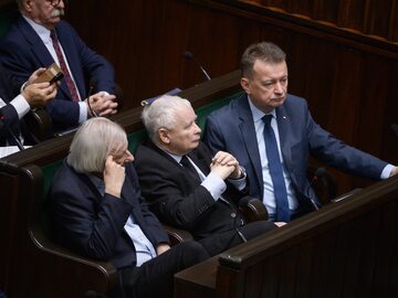 Ryszard Terlecki, Jarosław Kaczyński i Mariusz Błaszczak