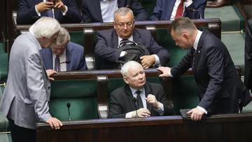 Ryszard Terlecki, Jarosław Kaczyński i Mariusz Błaszczak