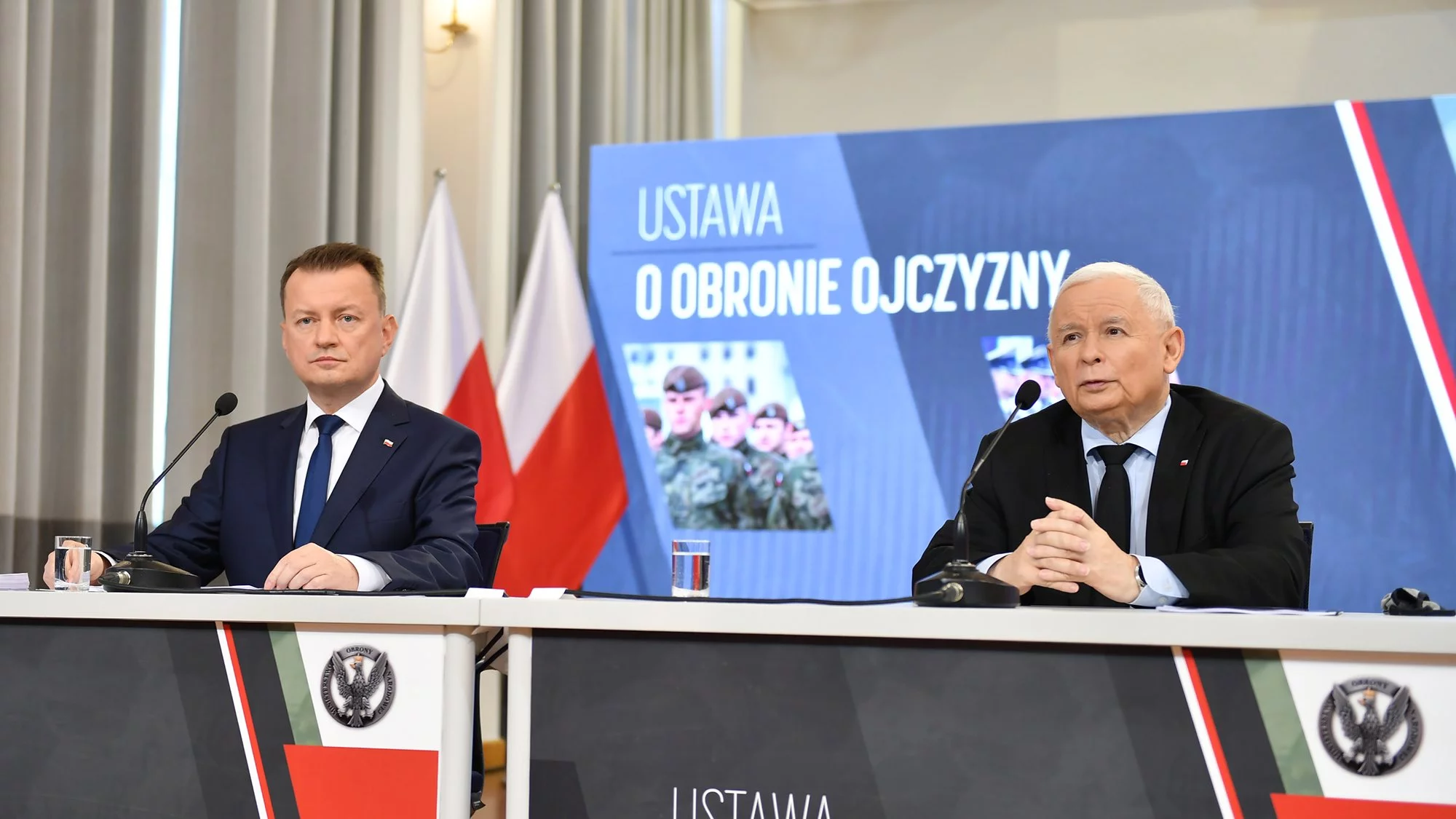 Mariusz Błaszczak i Jarosław Kaczyński