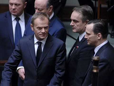 Donald Tusk, Jacek Rostowski, Waldemar Pawlak i Radosław Sikorski (fot. Wprost)